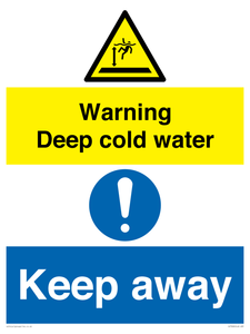 Warning Deep cold water Keep away